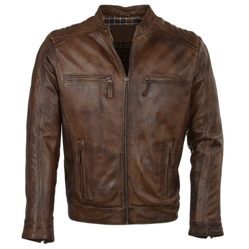 MEN LEATHER FASHION JACKETS