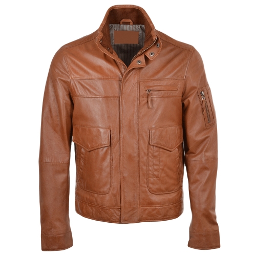 MEN LEATHER FASHION JACKETS